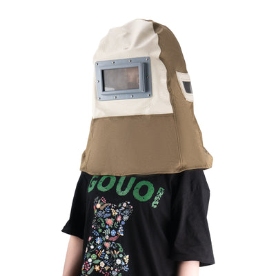 SwitZer Sand Blasting Hood Green and White