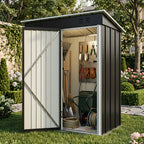 BIRCHTREE Garden Shed Metal Pent Roof