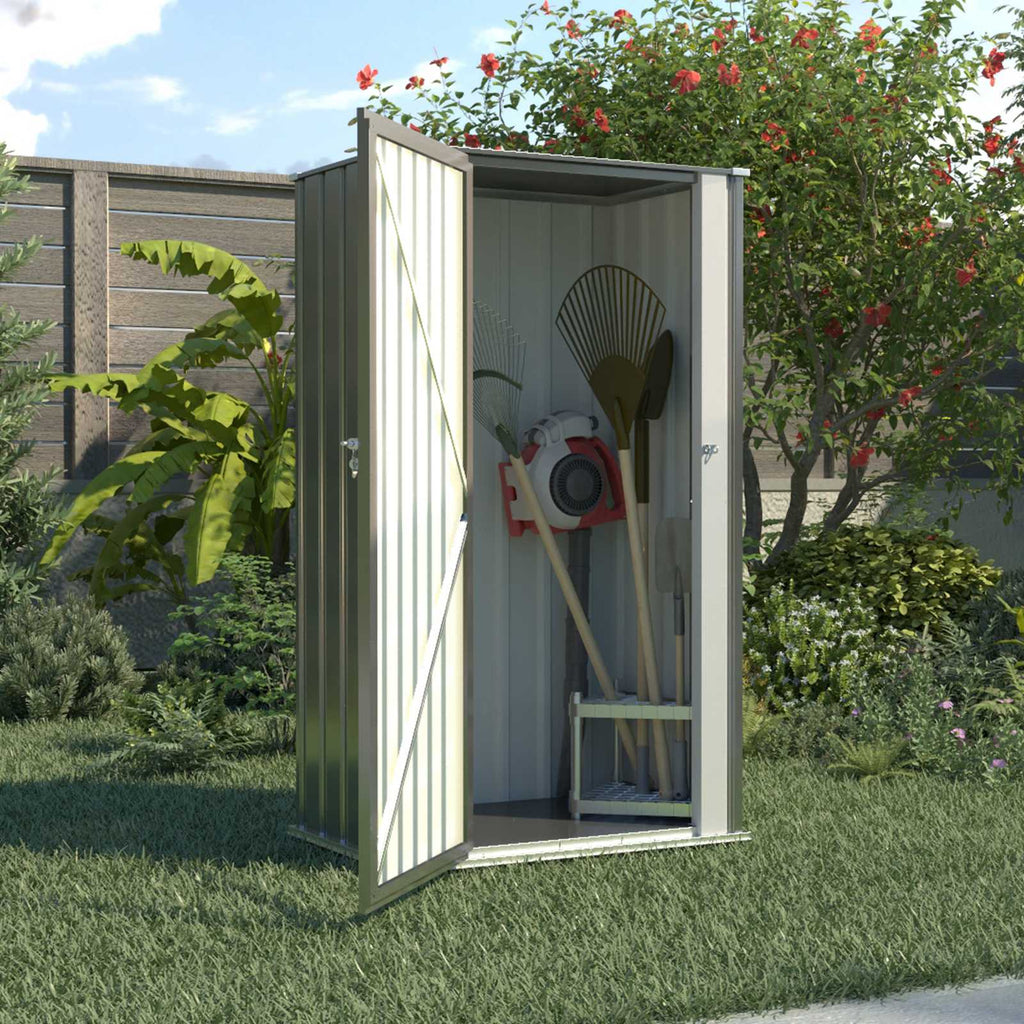 BIRCHTREE Garden Shed Metal Pent Roof
