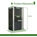 BIRCHTREE Garden Shed Metal Pent Roof