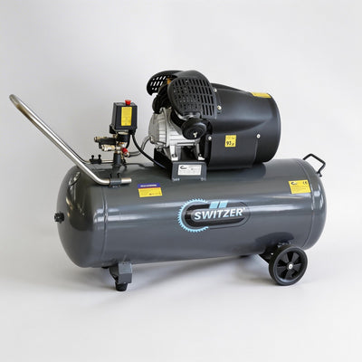 SwitZer Air Compressor 3HP Twin 100L SZ-AC-007 Grey