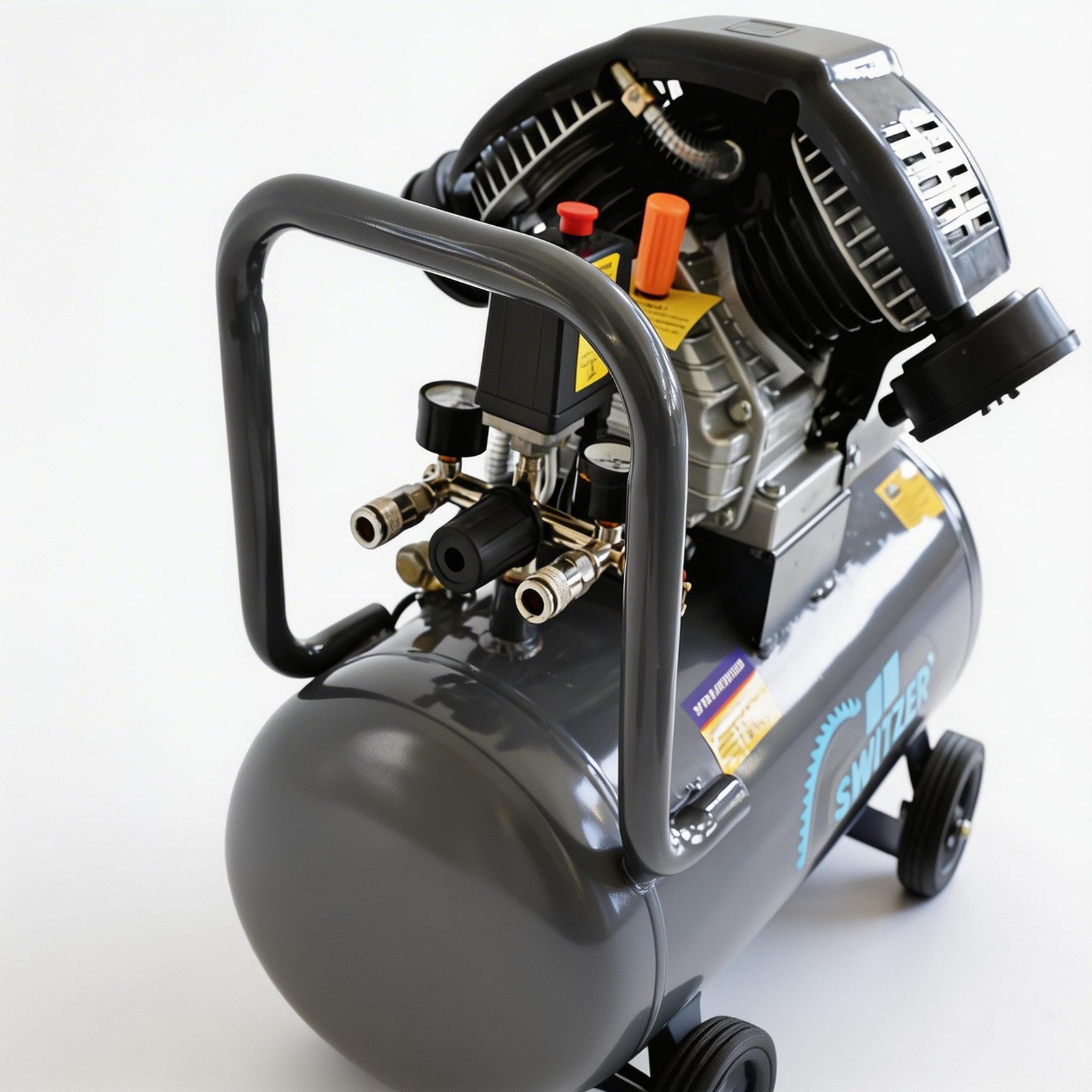 SwitZer Air Compressor 3HP Twin 50L SZ-AC-006 Grey