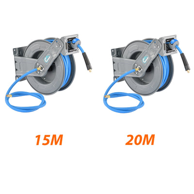 SwitZer Retractable Air Hose Reel Heavy Duty Wall Mounted Auto Rewind