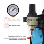 Switzer 1/5 HP Airbrush Compressor Metal Box Design
