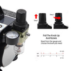 Switzer 1/5 HP Airbrush Compressor Metal Box Design