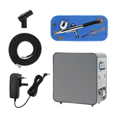 Switzer Airbrush Compressor Kit 40PSI, Light Grey
