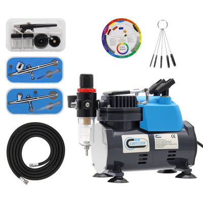 Switzer Airbrush Compressor Kit 1/5HP, Grey
