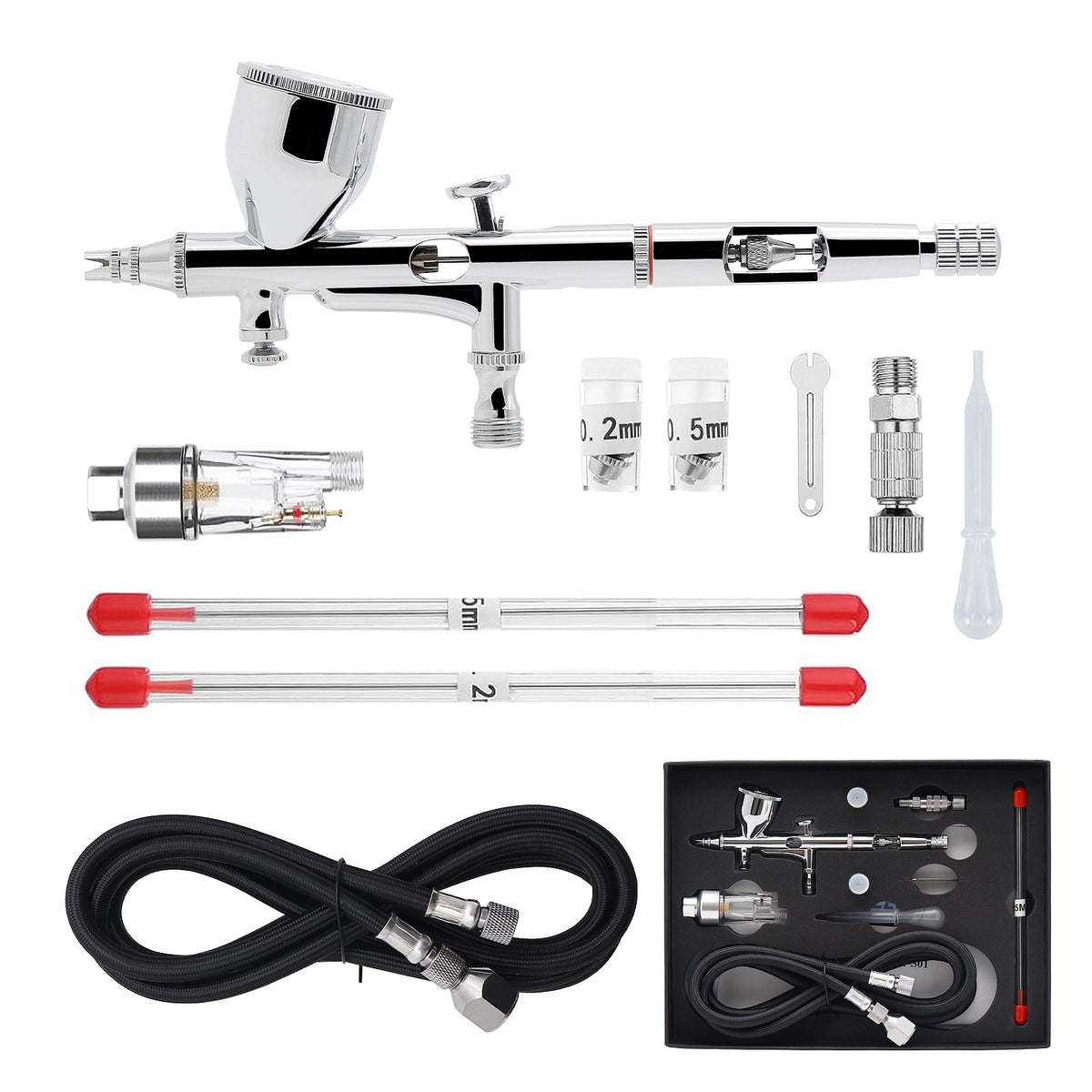 Switzer Dual Action Airbrush Kit With Filter 02