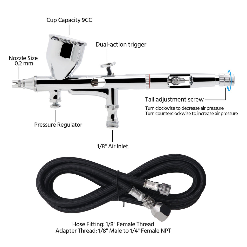Switzer Dual Action Airbrush Kit With Filter 02