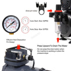 SwitZer AS186 Airbrush Compressor