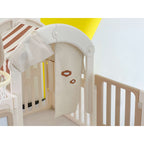 GALACTICA Baby Playpen Playhouse Khaki and White