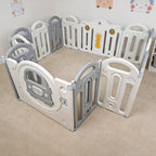 GALACTICA Foldable Baby Plaype Grey and White