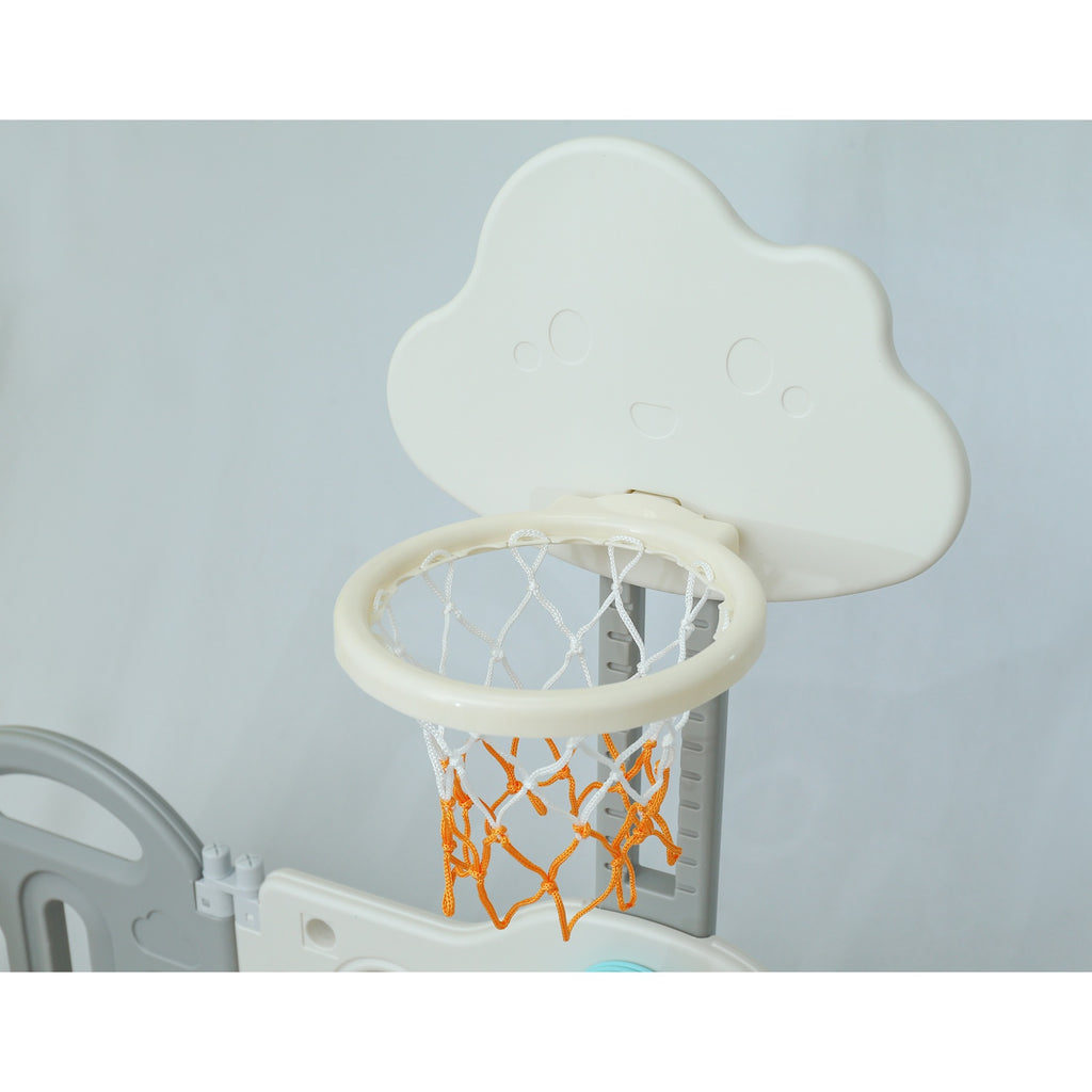 GALACTICA Foldable Baby Plaype Grey and White