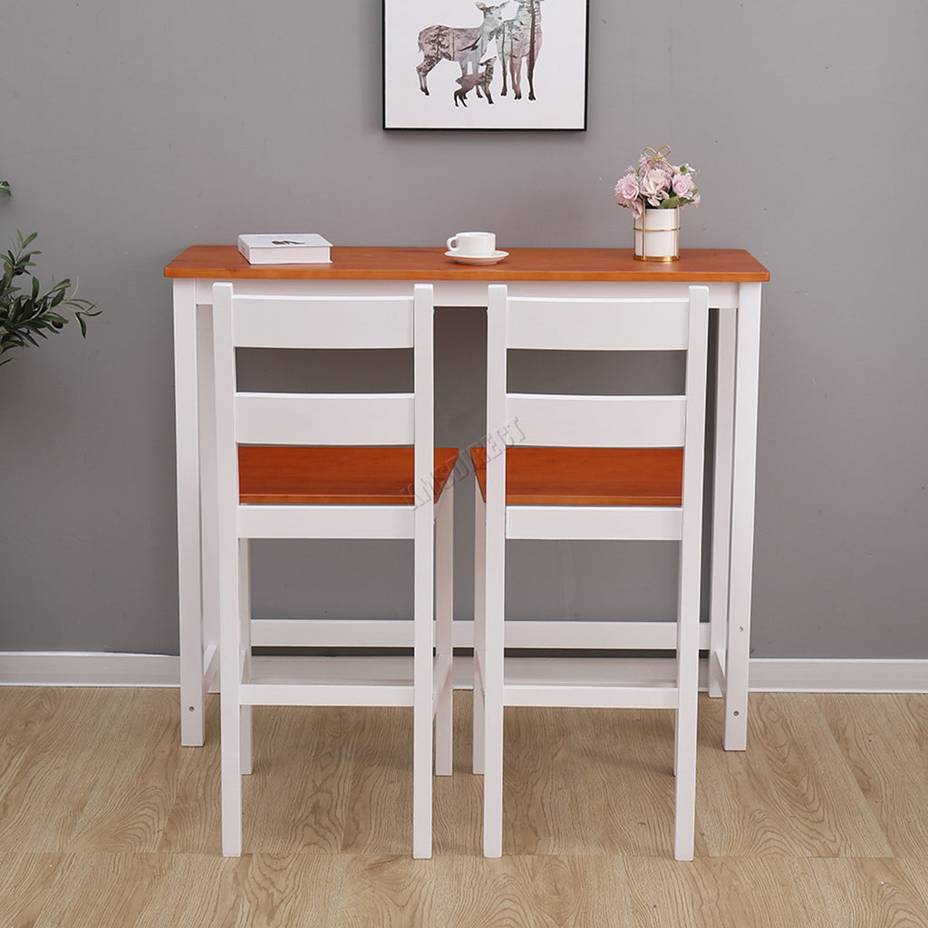 WestWood Bar Table 2 X Stools Dining Chair Set