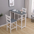 WestWood Bar Table 2 X Stools Dining Chair Set