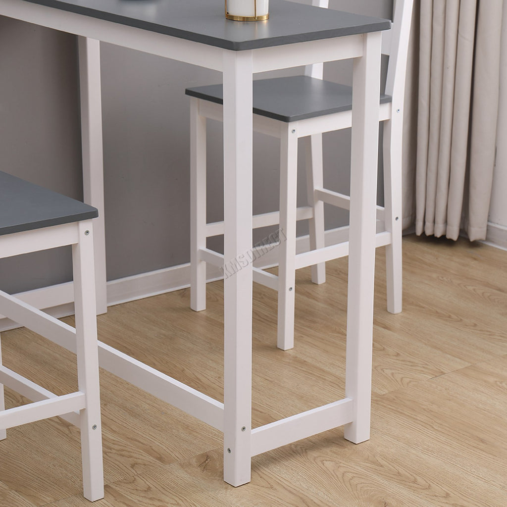 WestWood Bar Table 2 X Stools Dining Chair Set