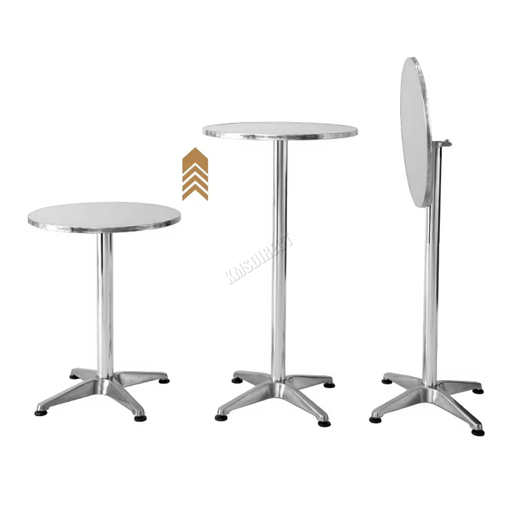 WestWood Bar Table Foldable Silver