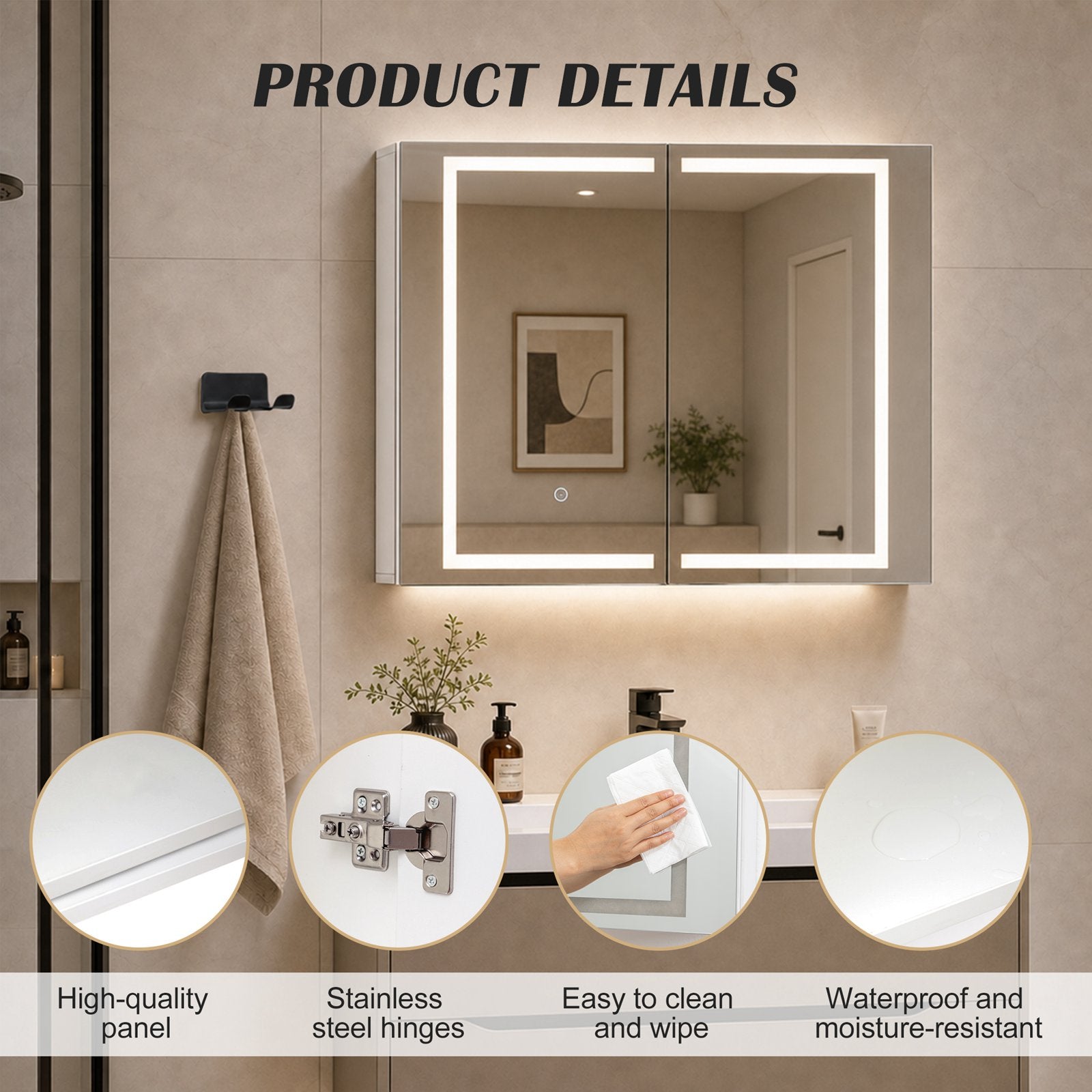 WestWood Bathroom Mirror Cabinet BC11