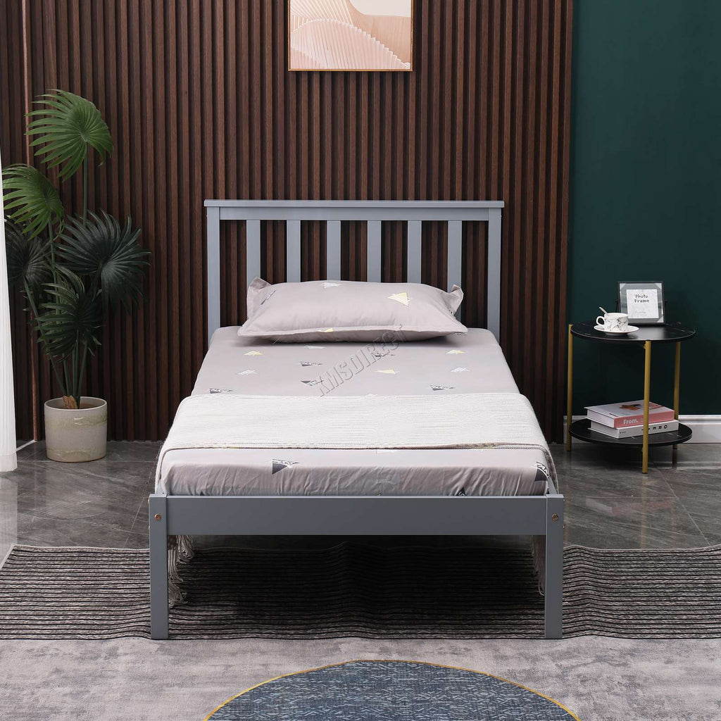 WestWood Single Double King Bed Solid Pine Frame Bedroom Furniture Low Foot End