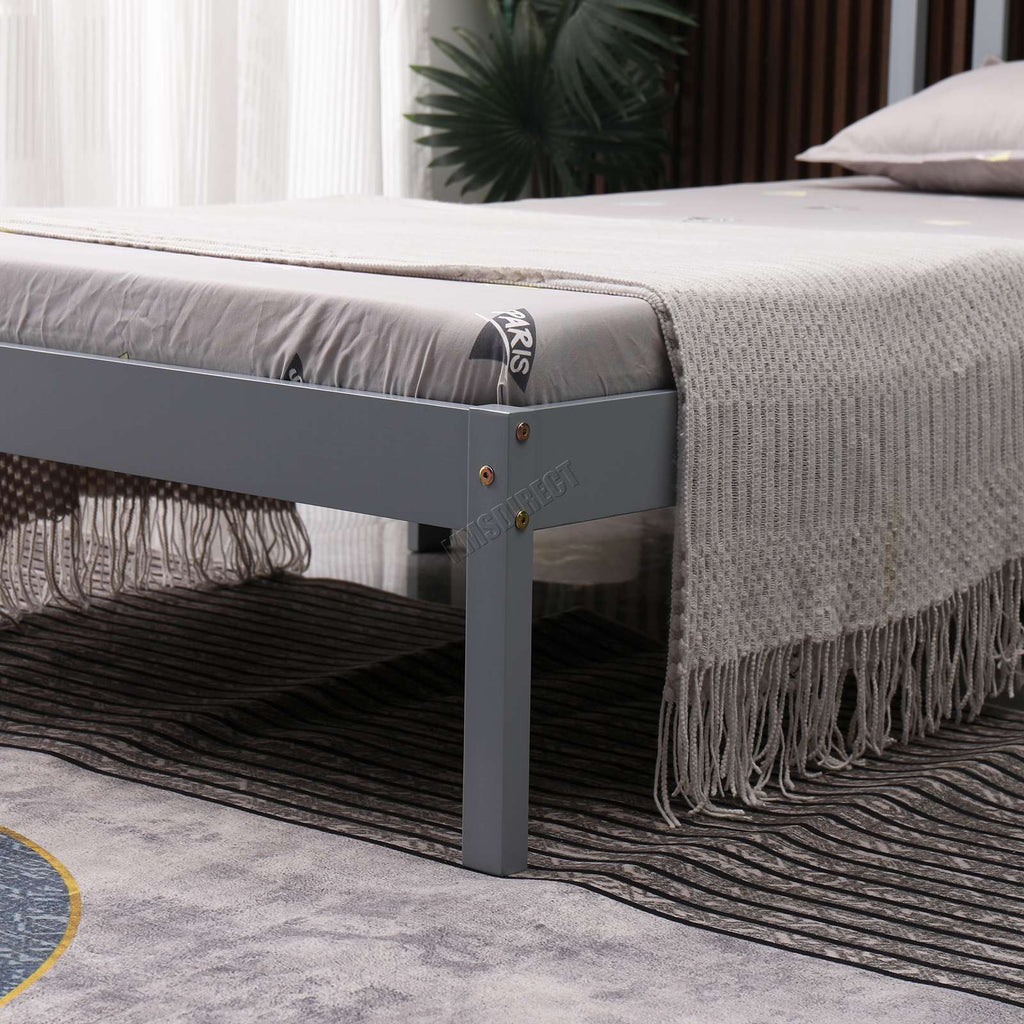 WestWood Single Double King Bed Solid Pine Frame Bedroom Furniture Low Foot End