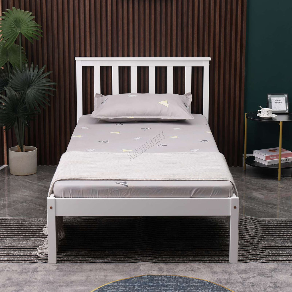WestWood Single Double King Bed Solid Pine Frame Bedroom Furniture Low Foot End