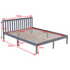 WestWood Single Double King Bed Solid Pine Frame Bedroom Furniture Low Foot End