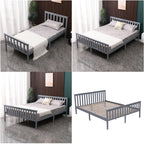 WestWood Single Double King Wood Bed Solid Pine Frame Footboard