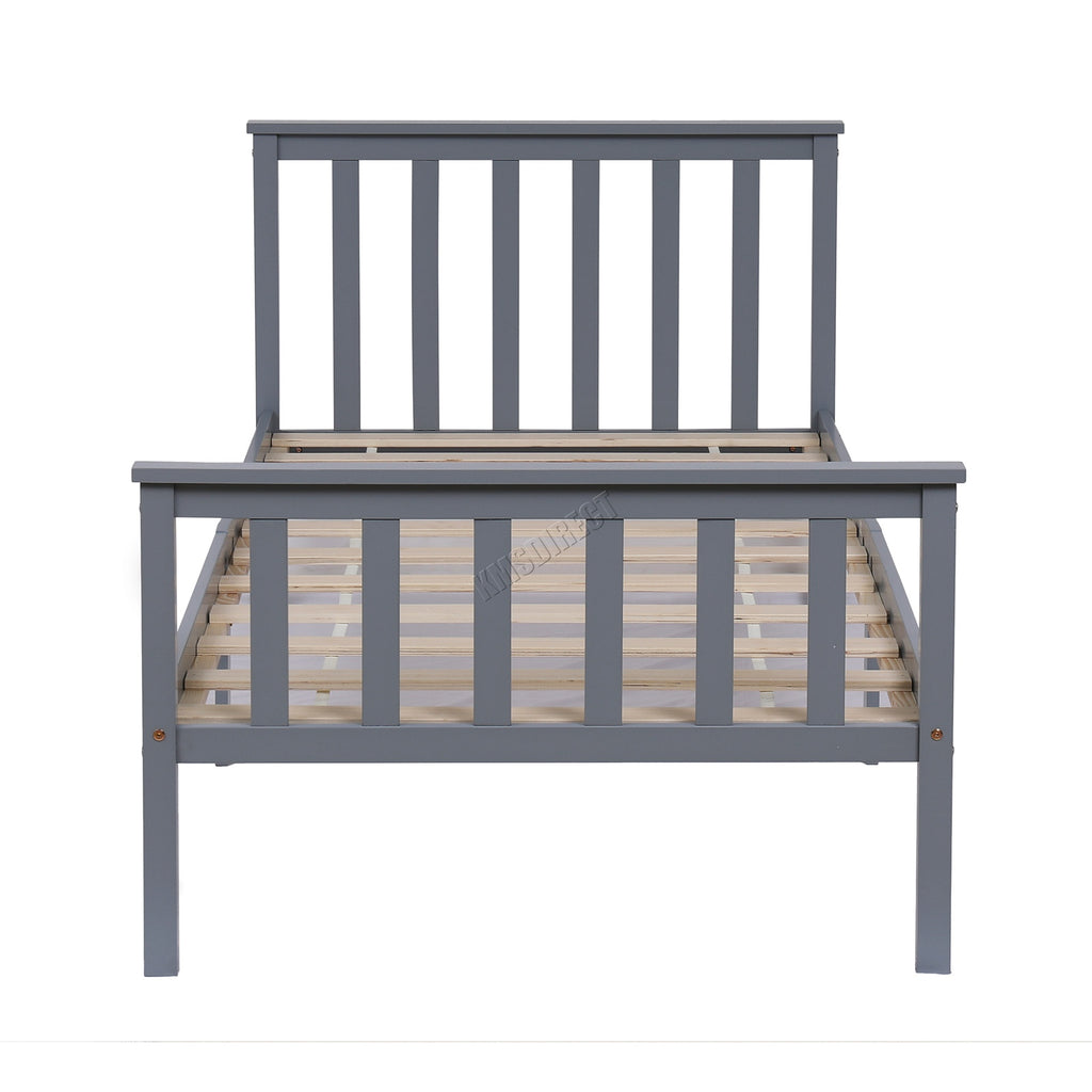 WestWood Single Double King Wood Bed Solid Pine Frame Footboard