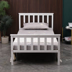 WestWood Single Double King Wood Bed Solid Pine Frame Footboard