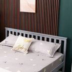 WestWood Single Double King Wood Bed Solid Pine Frame Footboard