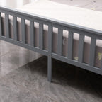 WestWood Single Double King Wood Bed Solid Pine Frame Footboard