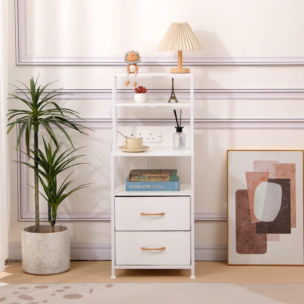 WestWood Wood Bedside Table White WW-WBT01