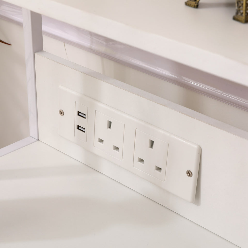 WestWood Wood Bedside Table White WW-WBT01