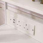 WestWood Wood Bedside Table White WW-WBT01
