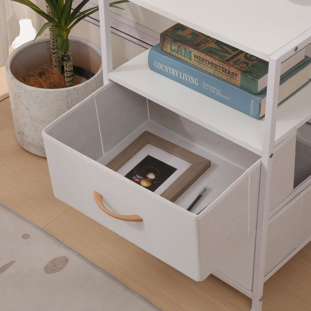 WestWood Wood Bedside Table White WW-WBT01