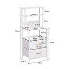 WestWood Wood Bedside Table White WW-WBT01