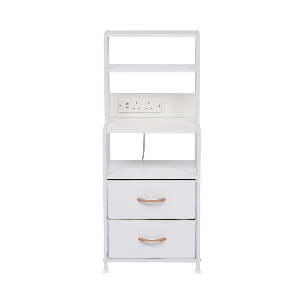 WestWood Wood Bedside Table White WW-WBT01