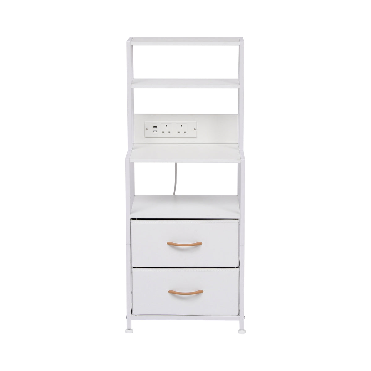 WestWood Wood Bedside Table White WW-WBT01