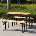 Birchtree Folding Beer Table Set 117cm