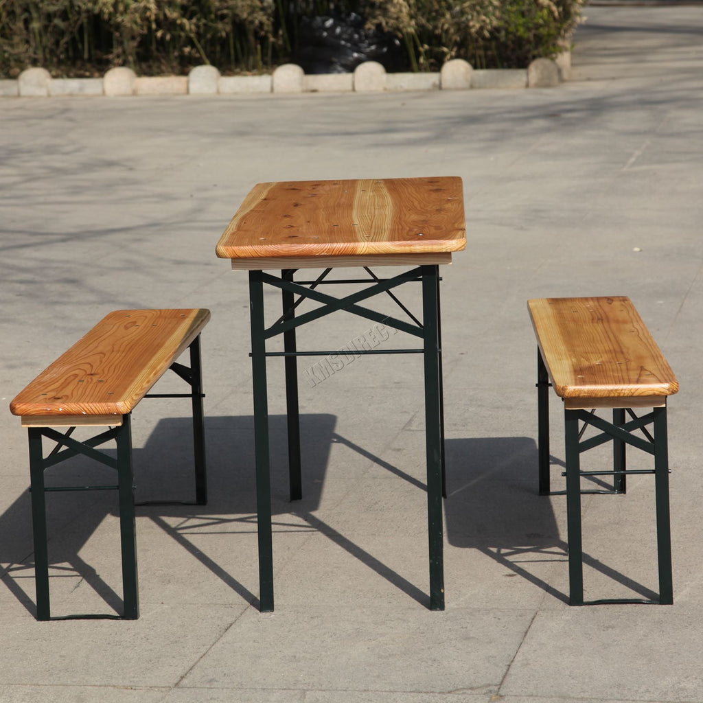 Birchtree Folding Beer Table Set 117cm