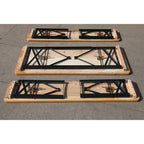 BIRCHTREE 3PCS Folding Beer Table Set 117cm Natural