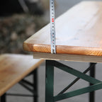 BIRCHTREE 3PCS Folding Beer Table Set 117cm Natural