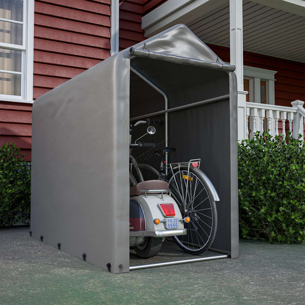 BIRCHTREE Bike Storage Tent PE Cover Waterproof Grey