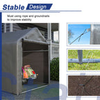 BIRCHTREE Bike Storage Tent PE Cover Waterproof Grey
