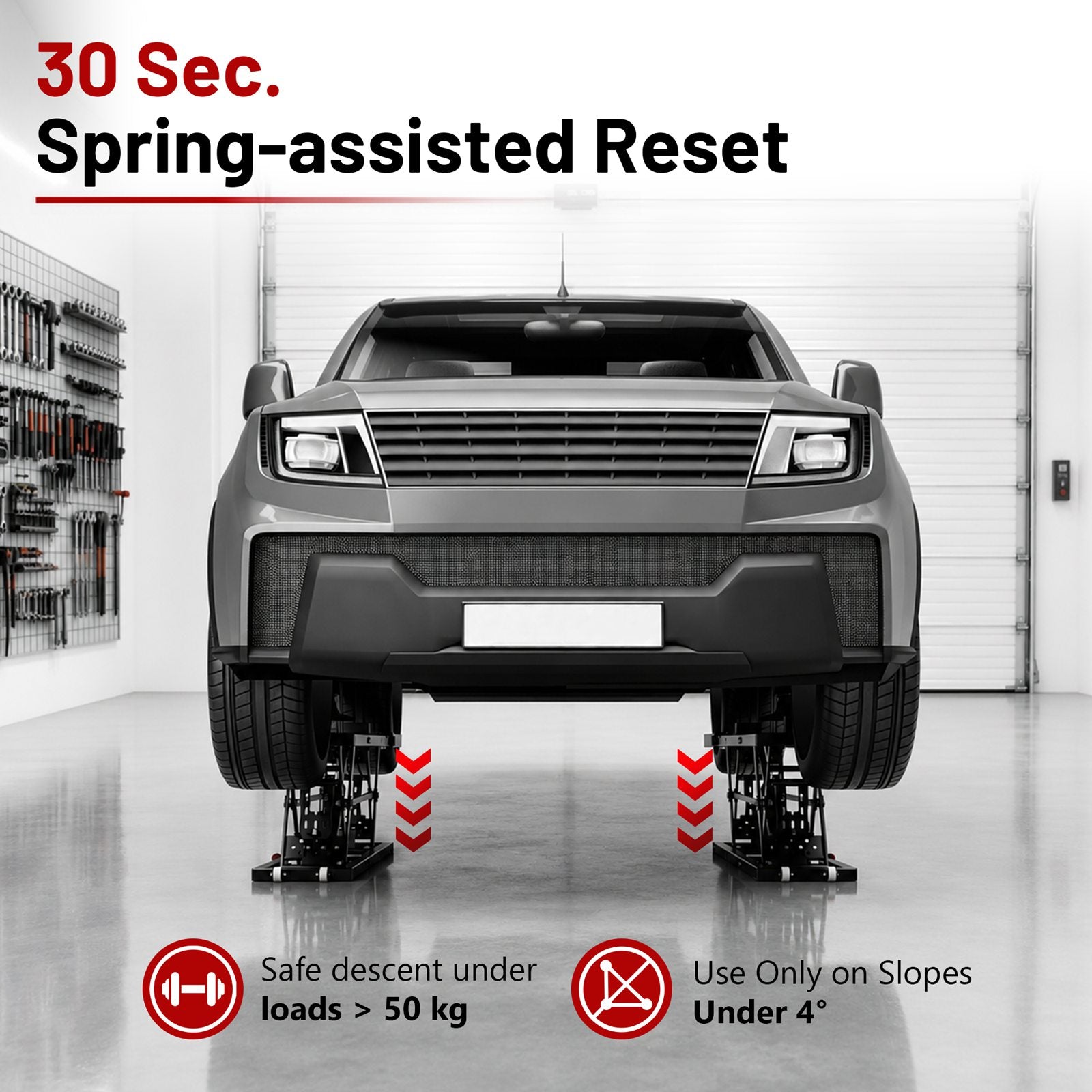 SwitZer Pneumatic Car Lift 7000LBS Black