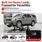 SwitZer Pneumatic Car Lift 7000LBS Black