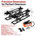 SwitZer Pneumatic Car Lift 7000LBS Black