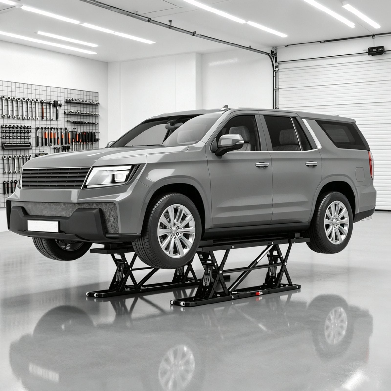 SwitZer Pneumatic Car Lift 7000LBS Black