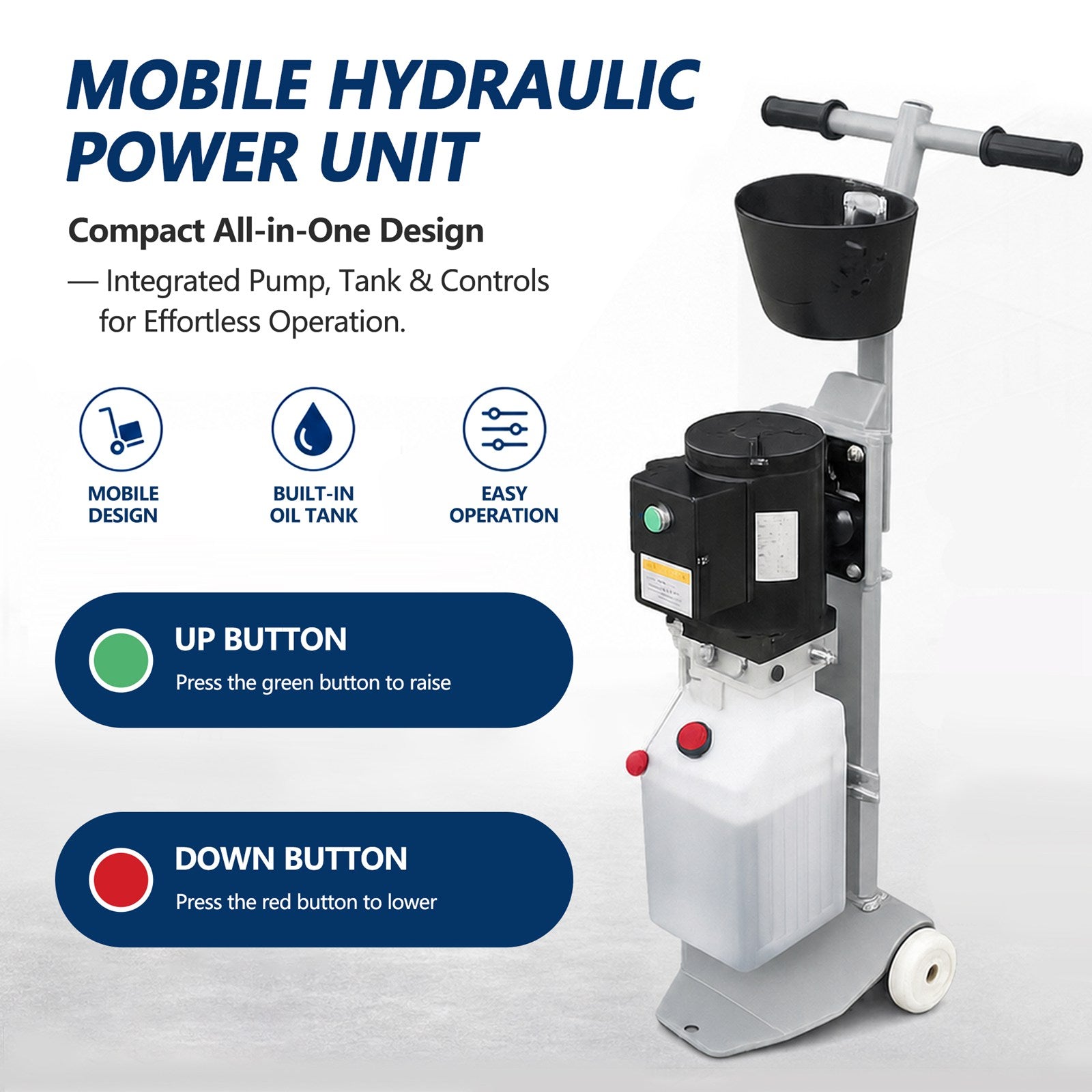 SwitZer Two Post Hydraulic Car Lift 8000lbs Grey