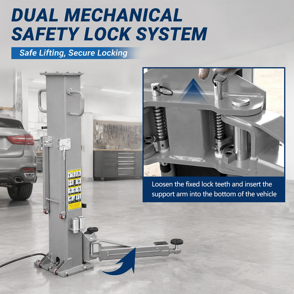 SwitZer Two Post Hydraulic Car Lift 8000lbs Grey